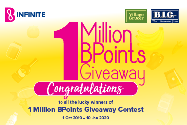 1 Million BPoints Giveaway - Jan 2020 Winners Announcement
