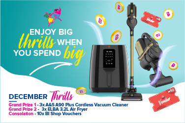 Winners of December Biggest Spender Contest