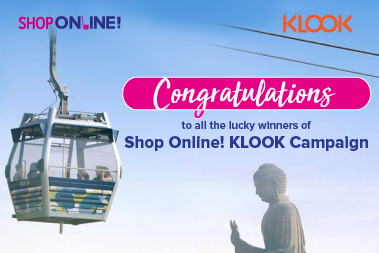 Shop Online! Klook Campaign Winner Announcement