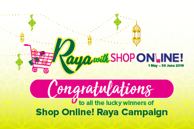 Raya with Shop Online! Winners Announcement