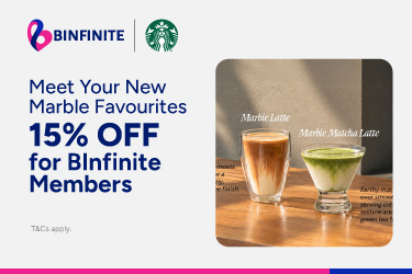 Discover Starbucks’ Marble Favourites & Enjoy 15% OFF