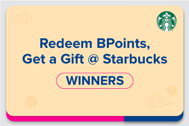 Congratulations to all our Redeem BPoints, Get a Gift @ Starbucks promo winners!